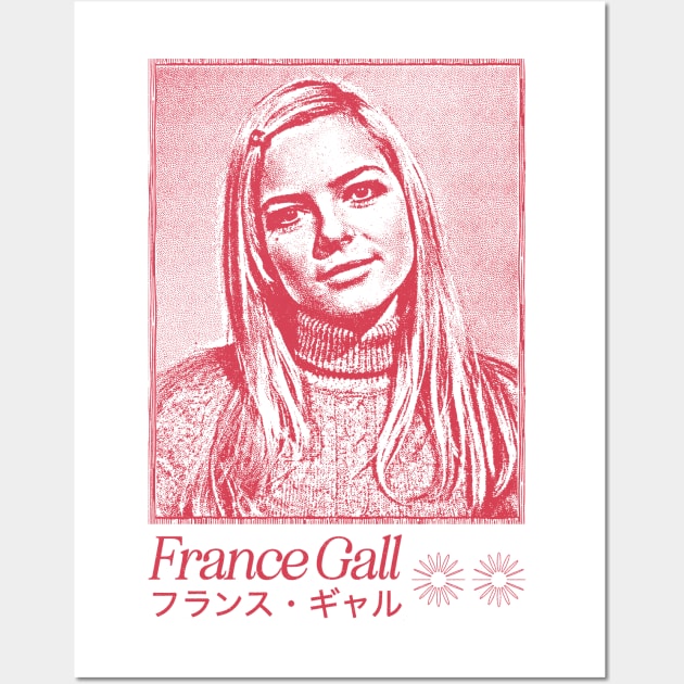 France Gall // 60s Aesthetic Design Wall Art by unknown_pleasures